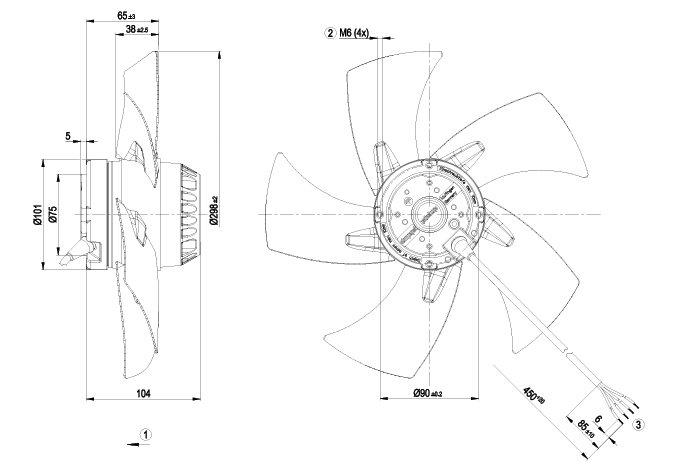 A2E300-AP02-01 ebmpapst axial fan