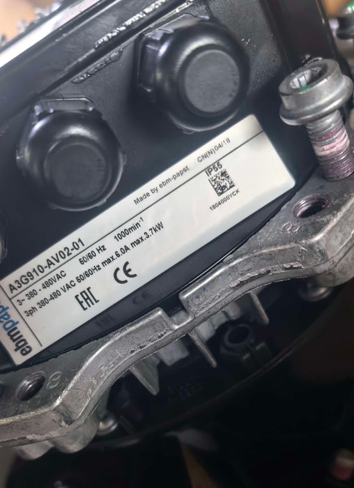 A3G910-AV02-01 ebm-papst AC Axial Fan 3-380/480V 2880W 4.4A 1000rpm
