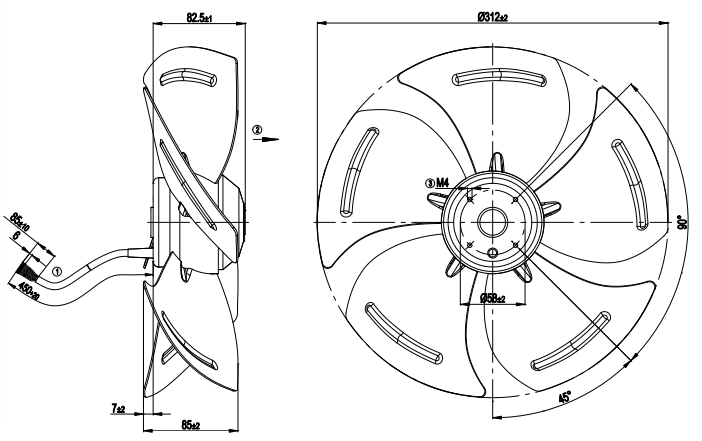 A4D330-AP10-02 Ebm-Papst AC AXIAL FAN