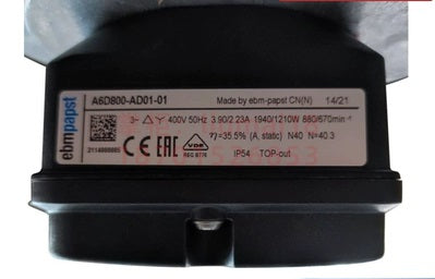 A6D800-AD01-01 Ebmpapst Axial Fan