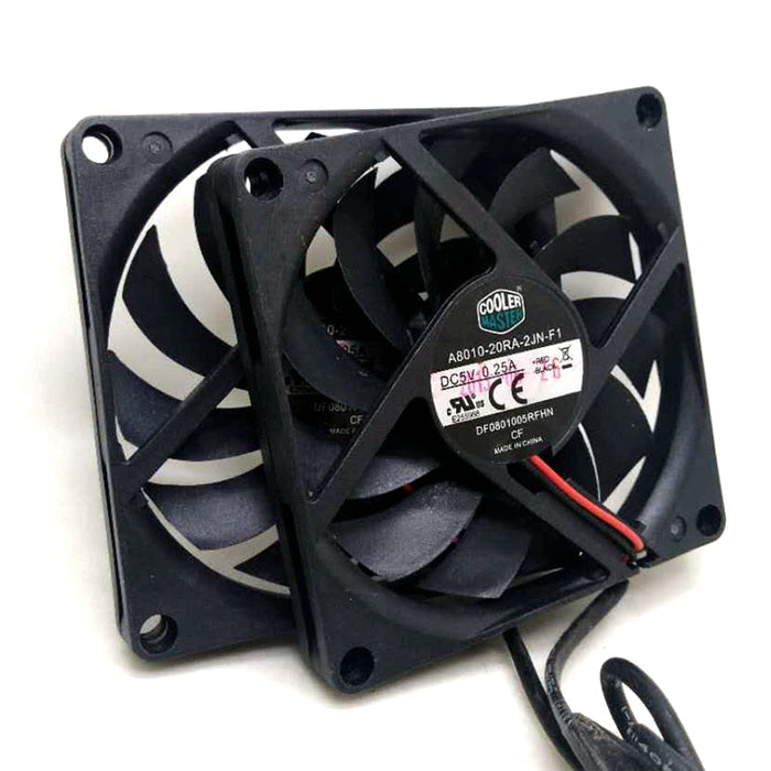 A8010-20RA-2JN-F1 80x80x10mm 5V DC 0.25A Axial Cooling Fan