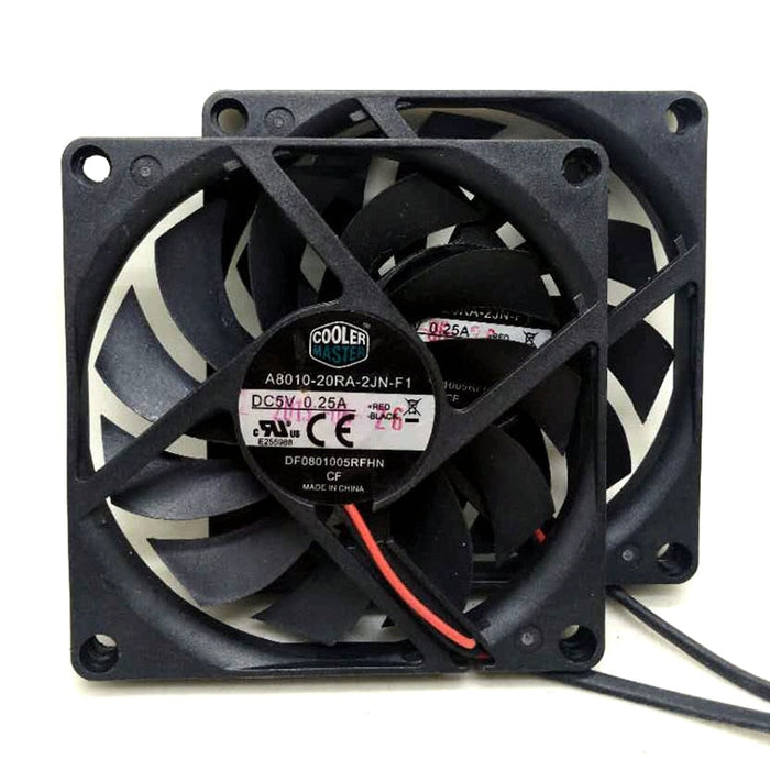 A8010-20RA-2JN-F1 80x80x10mm 5V DC 0.25A Axial Cooling Fan