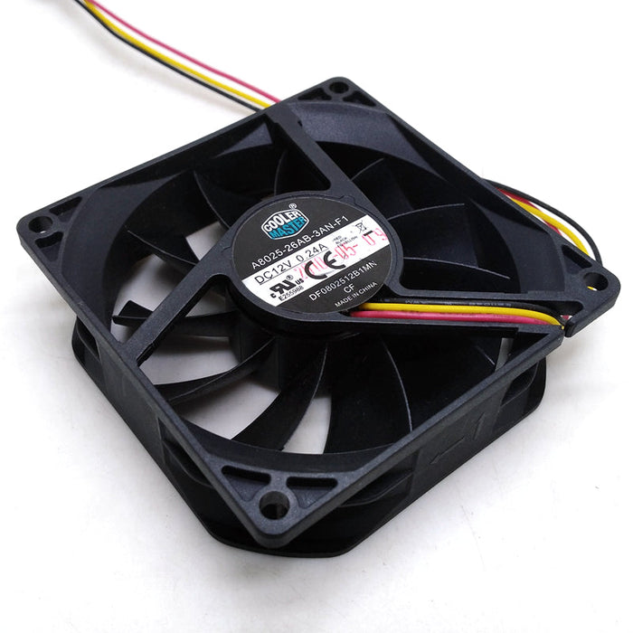 A8025-26AB-3AN-F1 80x80x25mm 12V DC 0.24A Axial Cooling Fan