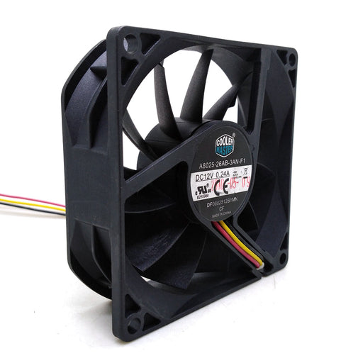 A8025-26AB-3AN-F1 80x80x25mm 12V DC 0.24A Axial Cooling Fan