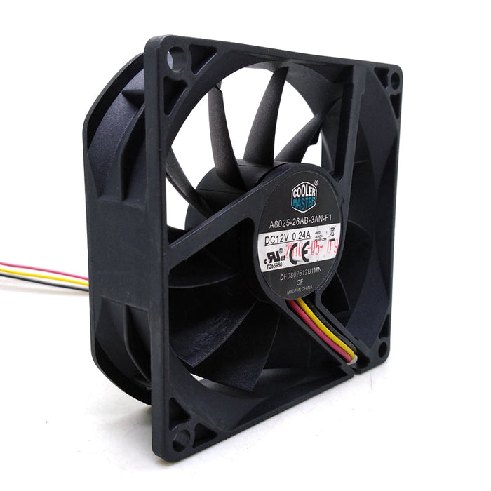 A8025-26AB-3AN-F1 80x80x25mm 12V DC 0.24A Axial Cooling Fan