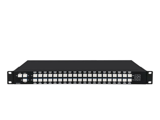 AAWG 40CH 100GHz C21-C60 Dual Fiber, with 1310nm and Mon, 3.5dB Typical IL, LC/UPC, DWDM Mux Demux, 1U Rack Mount, FMU-D402160M3