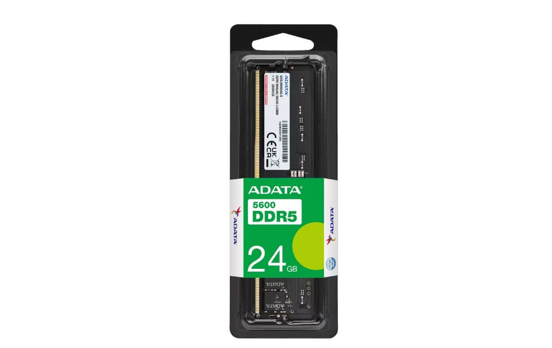 ADATA AD5U560024G-B 24GB DDR5 5600MHz U-DIMM CL46 1.1V Memory Module