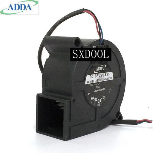 ADDA AB06012HB250300 60x60x25mm 12V DC Industrial Cooling Fan