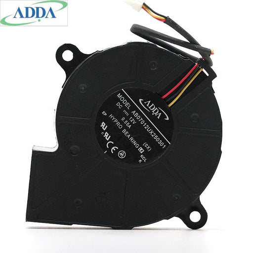 ADDA AB07012UX250301 70x70x25mm 12V DC Industrial Cooling Fan