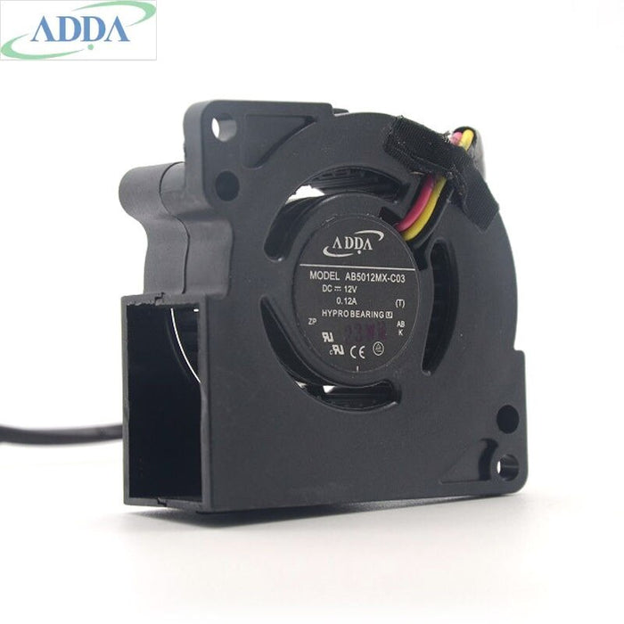 ADDA AB5012MX-C03 50x50x12mm 12V DC 0.12A 3-Wire Axial Cooling Fan