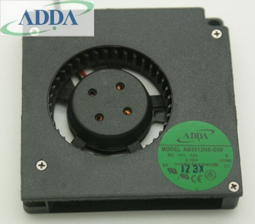 ADDA AB5512HX-G00 55x55x12mm 12V DC 0.19A 2-Wire Axial Cooling Fan