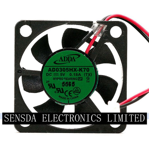 ADDA AD0305HX-K70 30x30x6mm 5V DC 0.18A Axial Cooling Fan