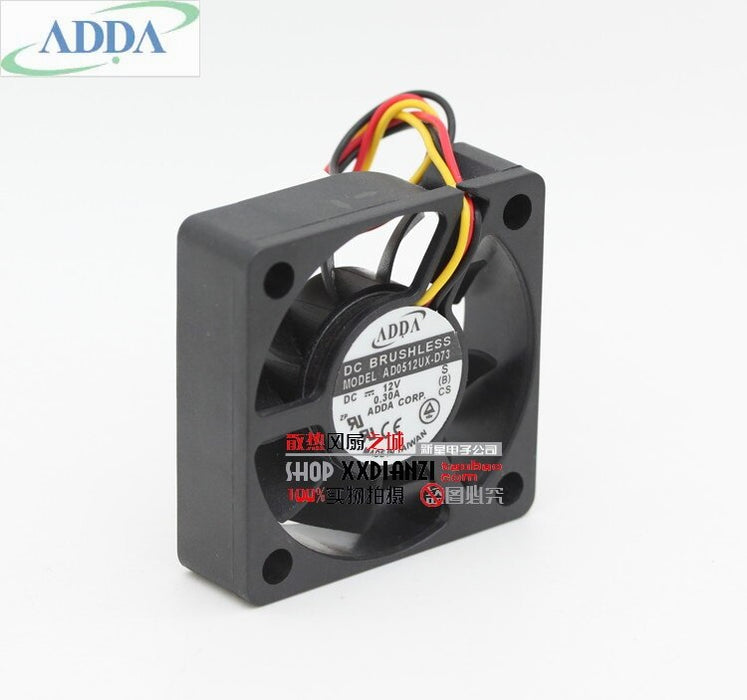 ADDA AD0512UX-D73 50x50x10mm 12V DC 0.3A Axial Cooling Fan