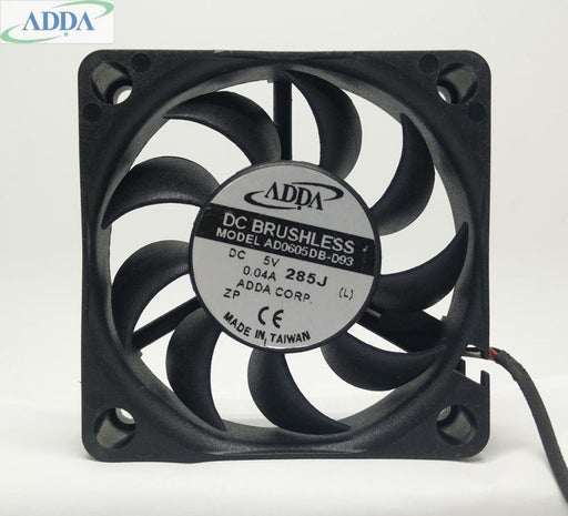 ADDA AD0605DB-D93 60x60x15mm 5V DC 0.04A Axial Cooling Fan