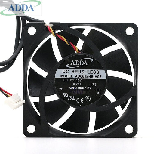 ADDA AD0612HB-H93 60x60x13mm 12V DC 0.28A Axial Cooling Fan