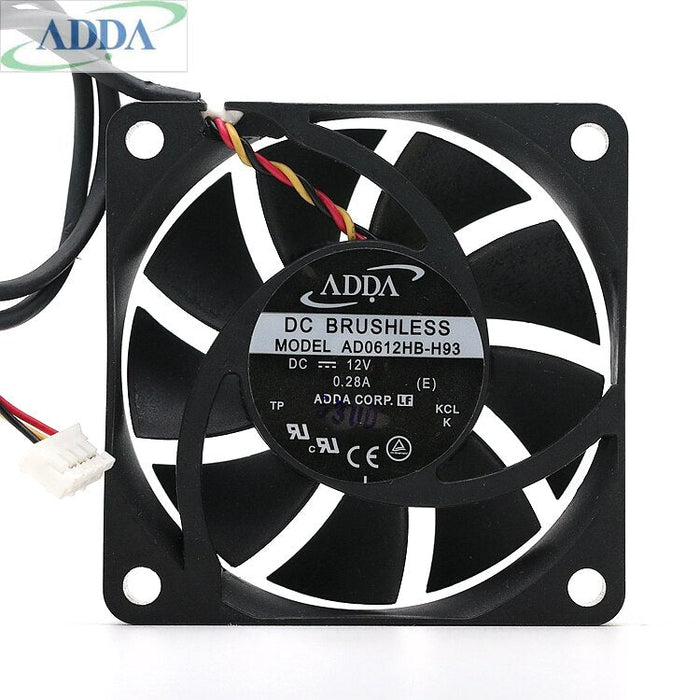 ADDA AD0612HB-H93 60x60x13mm 12V DC 0.28A Axial Cooling Fan