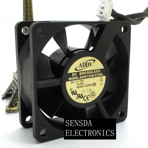 ADDA AD0612UB-A76GL 60x60x25mm 12V DC 0.35A Axial Cooling Fan