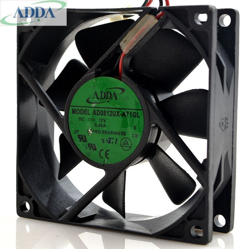 ADDA AD0812UX-A71GL 80x80x25mm 12V DC 0.45A Axial Cooling Fan
