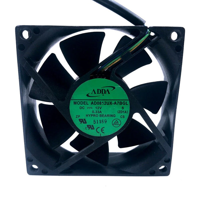 ADDA AD0812UX-A7BGL 80x80x25mm 12V DC 0.33A Axial Cooling Fan