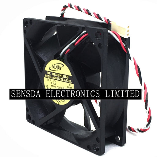 ADDA AD0812XB-A73GL 80x80x25mm 12V DC 0.55A Axial Cooling Fan