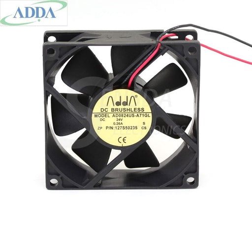 ADDA AD0824US-A71GL 80x80x25mm 24V DC 0.26A Axial Cooling Fan