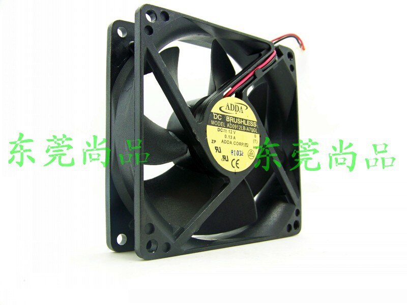 ADDA AD0912LB-A70GL 12V DC 0.13A Axial Cooling Fan