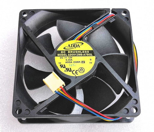ADDA AD0912MB-A7BGL 0.20A 4-Wire Axial Cooling Fan