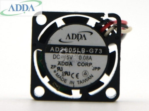 ADDA AD2005LB-G73 20x20x10mm 5V DC 0.08A 3-Wire Axial Cooling Fan