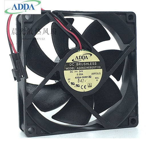 ADDA AG09224EB257110 92x92x25mm 24V DC 0.50A Axial Cooling Fan