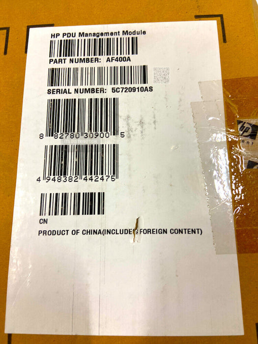 AF400A I Open Box HP Modular PDU Management Module (Serial Port)