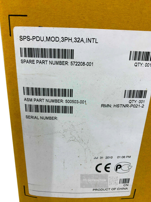 AF527A I Open Box HP 22kVA 32A 3Phase International Core Intellig PDU 572208-001
