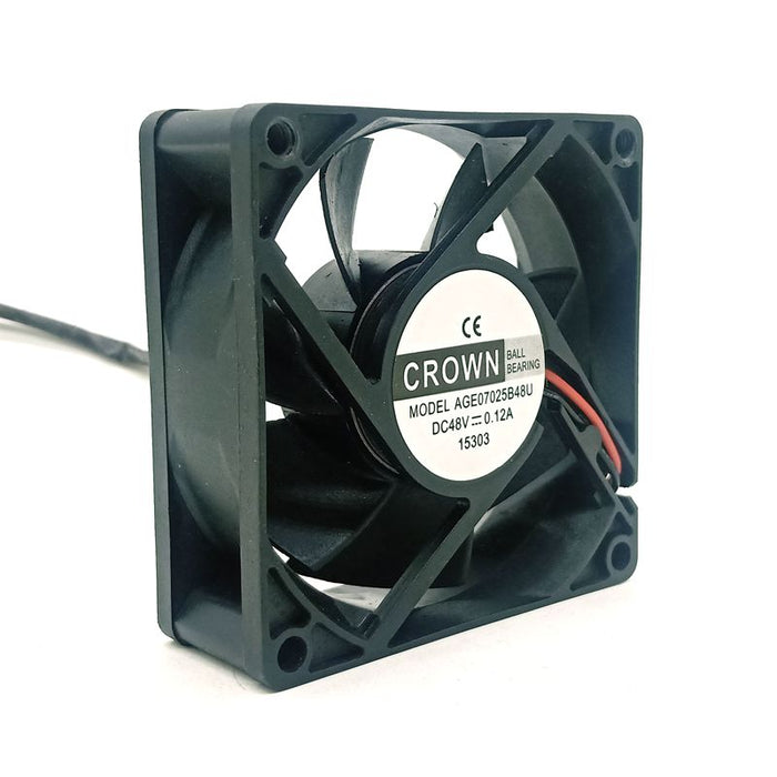 AGE07025B48U 70x70x25mm 48V DC 0.12A Axial Cooling Fan