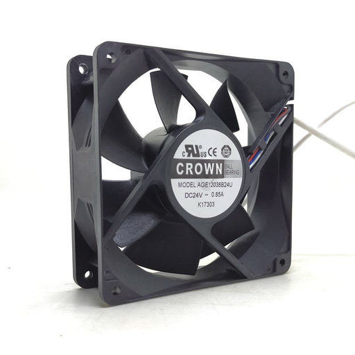 AGE12038B24U 120x120x38mm 24V DC 4-Wire Axial Cooling Fan