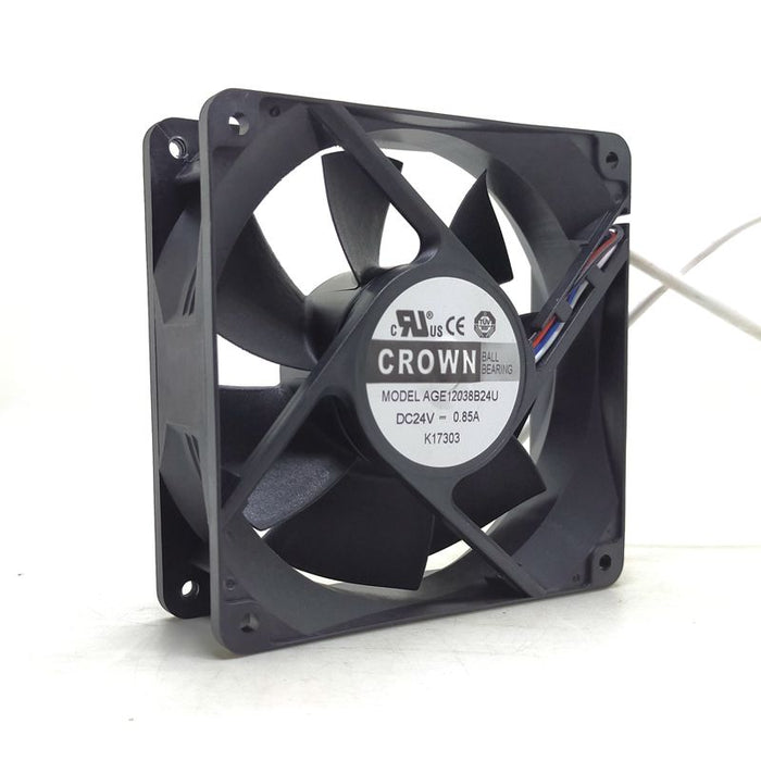AGE12038B24U 120x120x38mm 24V DC 4-Wire Axial Cooling Fan