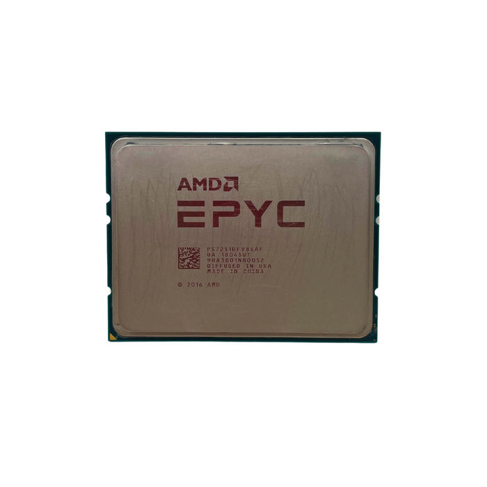 AMD EPYC 7251 2.10GHz 8 Core 32MB 120W Socket SP3 CPU (Unlocked) PS7251BFV8SAF