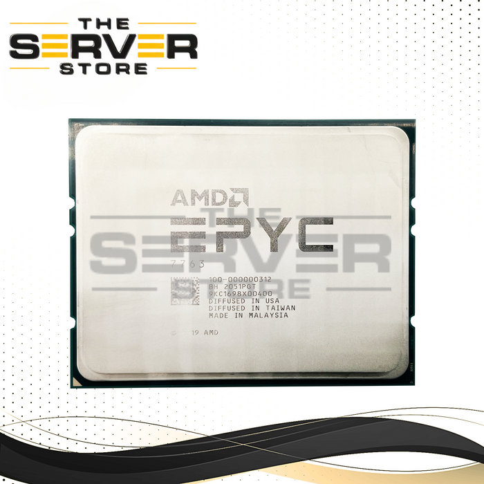 (Dell Locked) AMD EPYC 7763 2.45GHz 64C 256MB 240W Socket SP3 CPU 100-000000312