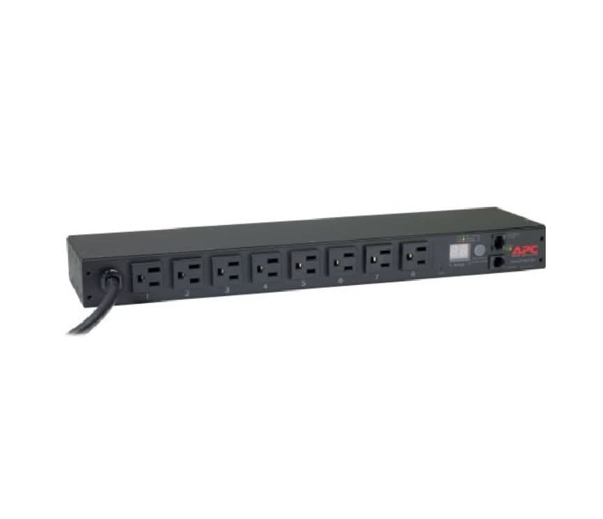 APC AP7921B 8-Outlet 20A 1U Rackmount Power Distribution Unit