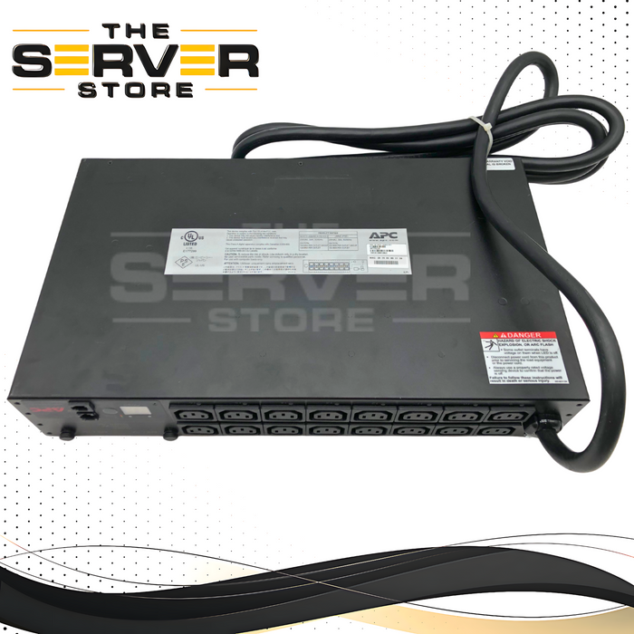 APC 30A 208V Switched Rack Power Distribution Unit (PDU). 2U. Model: AP7911B.