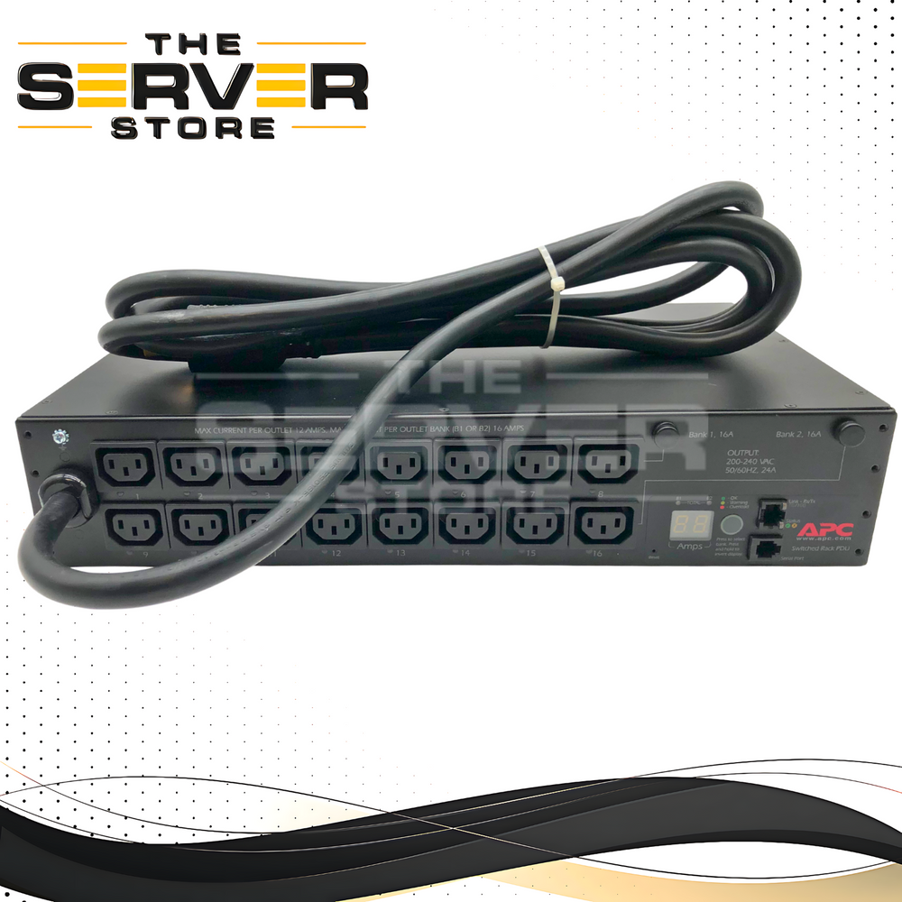 APC 30A 208V Switched Rack Power Distribution Unit (PDU). 2U. Model: AP7911B.