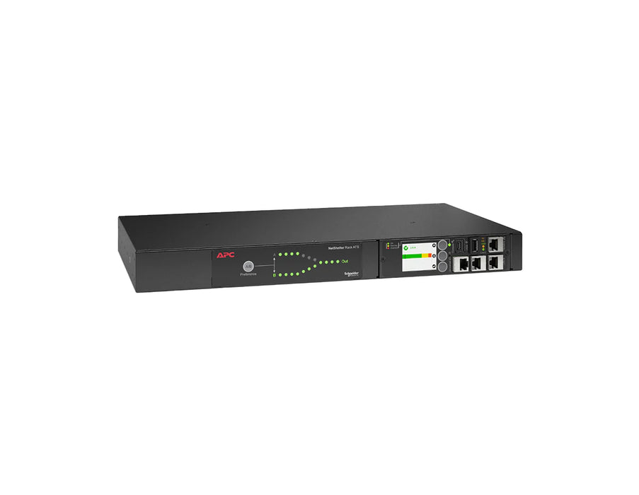 APC AP4450A - NetShelter Rack ATS 1.44kVA 10x 5-15R Out 5-15P In 15A 120V 1U