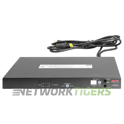 APC AP7752 1x NEM A L5-20P 10x NEM A 5-20R 1U 120V 20A Auto Transfer Switch
