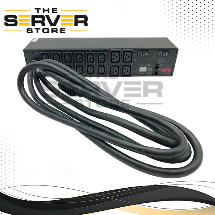 APC Metered 30A 208V 2U Rack Power Distribution Unit (PDU). Model: AP7811. P/N: ILPL 885-2958 REV 1.