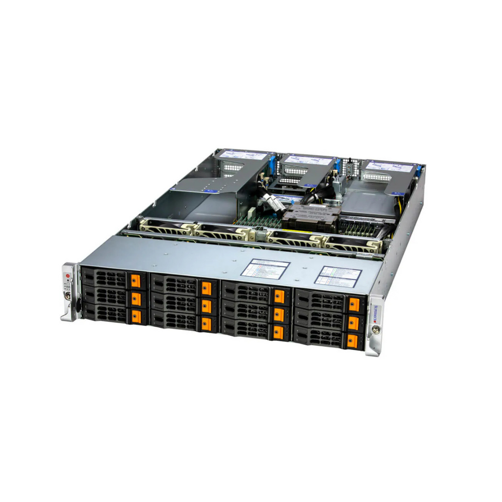AS-2015HS-TNR Supermicro Hyper A+ Server 1 x AMD EPYC 9345P, 4 x 32GB RAM, 2 x 480GB NVMe SSD, 2 x 960GB SATA SSD, 2 x NVIDIA L40S 48GB GPU - NEW