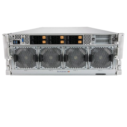 AS-4124GO-NART SuperMicro GPU A+ Server, 2 x AMD EPYC 7763, 8 x 64GB RAM, 2 x 1.92TB NVMe SSD, 2 x 960GB NVMe SSD, 1 x NVIDIA A100 640GB 8-WAY HGX BASEBOARD - NEW