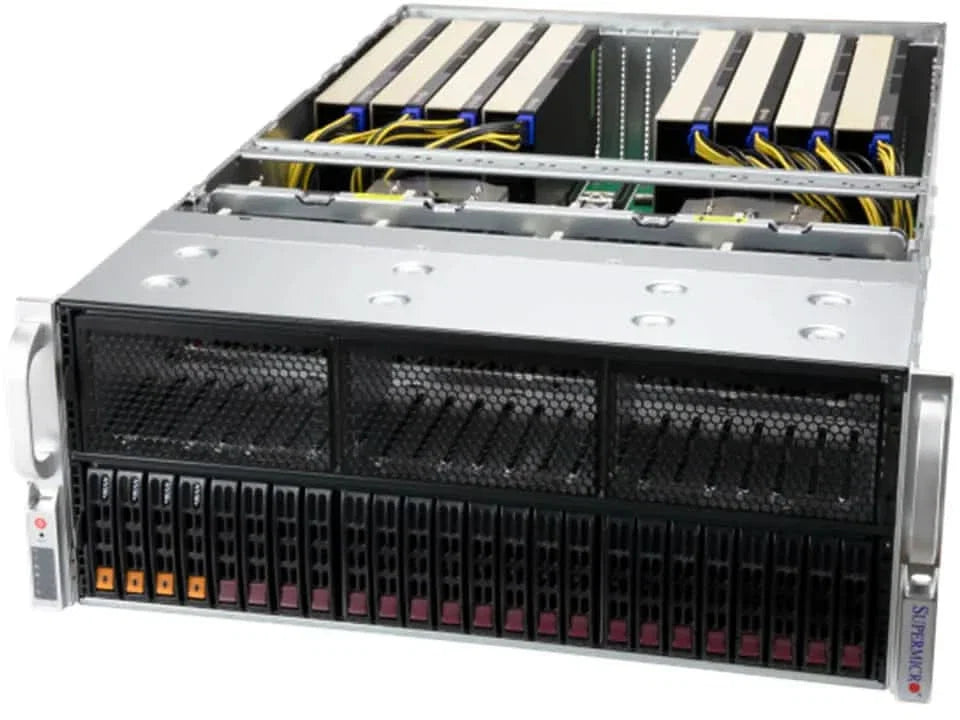 Supermicro AS-4125GS-TNRT DP AMD EPYC 9004/9005 Series ECC DDR5 RDIMM SATA 6Gbps M.2 PCIe 3.0 x4 NVMe 4U Rackmount GPU A+ Server