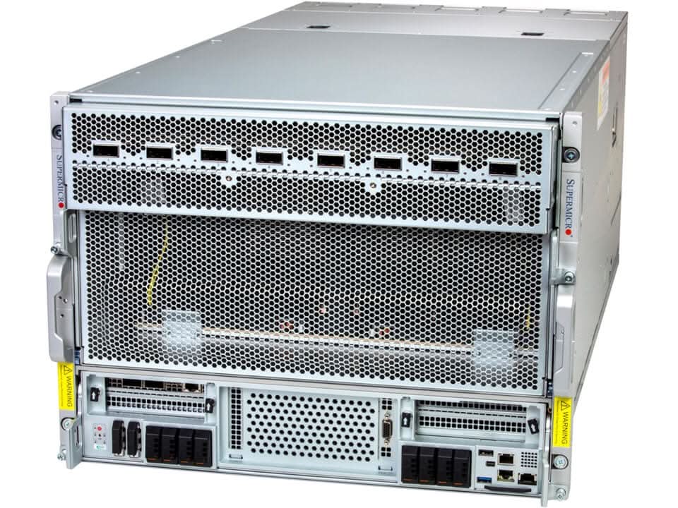 Supermicro AS-8126GS-NB3RT HGX B300 GPU A+ AMD 160cores 3TB DDR5 M.2 NVMe PCIe 5.0 8U Rackmount Server (Pre-Configured)