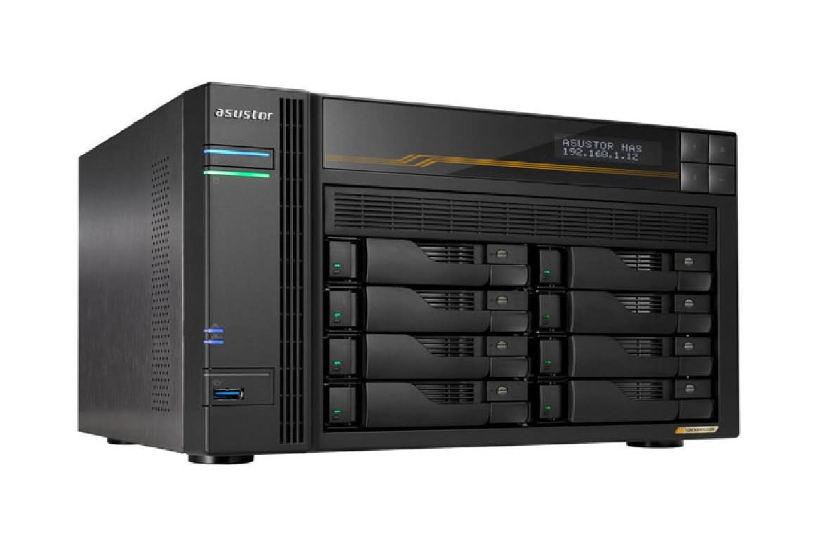 Asus AS6808T Lockerstor 8 Gen3 AMD Ryzen 4Core 8-Bays Network Storage