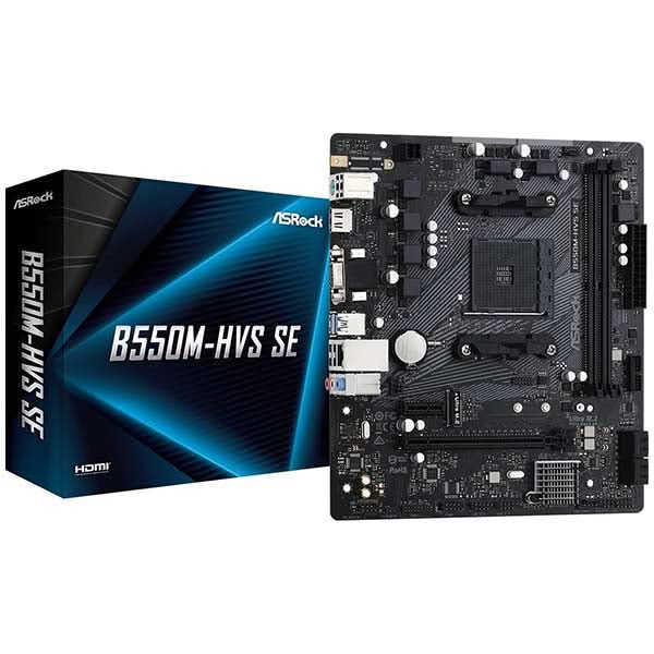 ASRock B550M-HVS SE AMD Ryzen 5000 64GB DDR4 M-ATX Motherboard