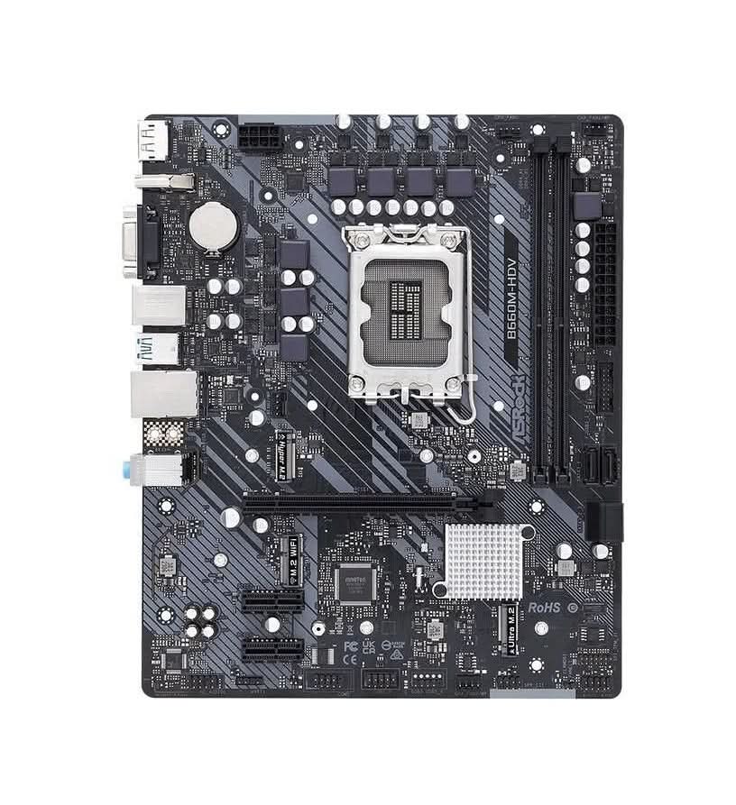 ASRock B660M-HDV Pentium Gold LGA-1700 96GB 12th Gen ATX Motherboard