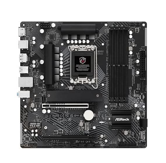 ASRock B760M PG LIGHTNING LGA 1700 Intel B760 192GB‎ M-ATX Motherboard